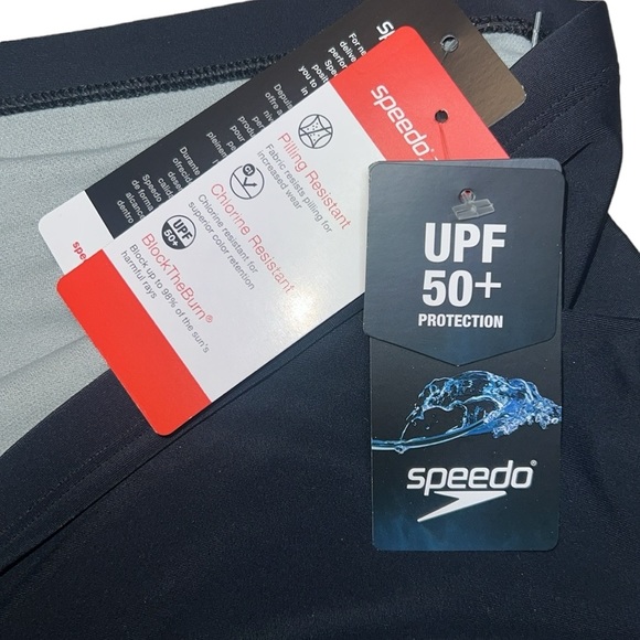 {NWT Speedo Black Swim Shorts Medium Large X-Large} - Picture 4 of 10
